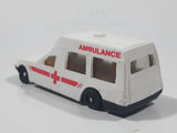 1995 NewRay Ambulance White HO Scale Plastic Die Cast Toy Car Vehicle
