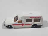 1995 NewRay Ambulance White HO Scale Plastic Die Cast Toy Car Vehicle