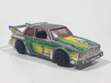 Vintage 1980 Kenner CPG Prod. Fast 111s Dynamo 1976 BMW 320i Green, Yellow, and White Die Cast Toy Car Vehicle - Made in Hong Kong