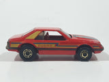 Vintage 1982 Hot Wheels The Hot Ones 1979 Ford Mustang Cobra Enamel Red Die Cast Toy Car Vehicle