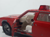 Vintage Majorette Chevrolet Impala Fire Chief Red 1/41 Scale Die Cast Toy Car Vehicle with Opening Doors