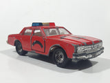 Vintage Majorette Chevrolet Impala Fire Chief Red 1/41 Scale Die Cast Toy Car Vehicle with Opening Doors