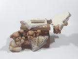Vintage Cherison Teddy Bears and Toy Box Hand Painted 5" Tall Resin Figurine with Hidden Coin Bank