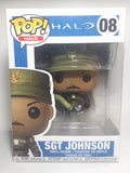 Funko Pop! Halo #08 Sgt Johnson 4" Tall Vinyl Figure New in Box