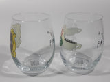 2020 Warner Bros. Friends Television Series Group Photo and Central Perk 4 3/4" Tall Glass Cup Set of 2