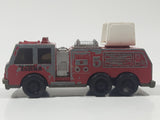 1992 Tonka Red Fire Ladder and Hook Truck Die Cast Toy Vehicle - McDonald's Happy Meal