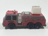 1992 Tonka Red Fire Ladder and Hook Truck Die Cast Toy Vehicle - McDonald's Happy Meal