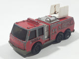 1992 Tonka Red Fire Ladder and Hook Truck Die Cast Toy Vehicle - McDonald's Happy Meal