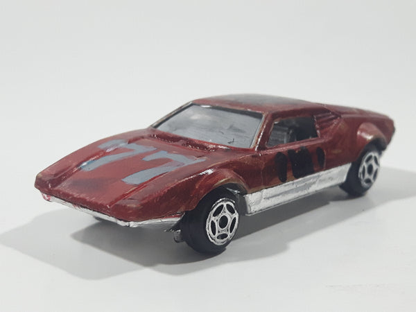 Marz Karz Ferrari #77 Painted Dark Red No. 8926 Die Cast Toy Car Vehicle