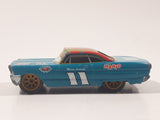 Disney Pixar Cars #11 Mario Andretti Teal Blue Green 427 C.I. Die Cast Toy Race Car Vehicle