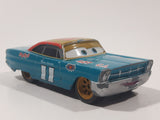 Disney Pixar Cars #11 Mario Andretti Teal Blue Green 427 C.I. Die Cast Toy Race Car Vehicle