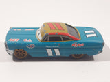 Disney Pixar Cars #11 Mario Andretti Teal Blue Green 427 C.I. Die Cast Toy Race Car Vehicle