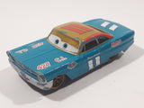 Disney Pixar Cars #11 Mario Andretti Teal Blue Green 427 C.I. Die Cast Toy Race Car Vehicle
