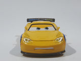 Disney Pixar Cars #24 Jeff Gorvette World Grand Prix Yellow Die Cast Toy Race Car Vehicle V2814
