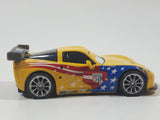 Disney Pixar Cars #24 Jeff Gorvette World Grand Prix Yellow Die Cast Toy Race Car Vehicle V2814