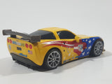 Disney Pixar Cars #24 Jeff Gorvette World Grand Prix Yellow Die Cast Toy Race Car Vehicle V2814