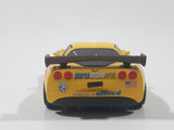 Disney Pixar Cars #24 Jeff Gorvette World Grand Prix Yellow Die Cast Toy Race Car Vehicle V2814