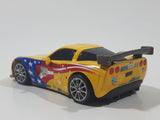 Disney Pixar Cars #24 Jeff Gorvette World Grand Prix Yellow Die Cast Toy Race Car Vehicle V2814