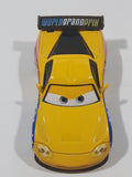 Disney Pixar Cars #24 Jeff Gorvette World Grand Prix Yellow Die Cast Toy Race Car Vehicle V2814