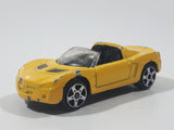 Maisto 2001 Opel Speedster Yellow Die Cast Toy Car Vehicle