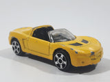 Maisto 2001 Opel Speedster Yellow Die Cast Toy Car Vehicle