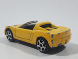 Maisto 2001 Opel Speedster Yellow Die Cast Toy Car Vehicle