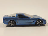 Maisto '97 Chevrolet Corvette Metallic Light Blue Die Cast Toy Car Vehicle