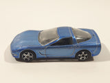Maisto '97 Chevrolet Corvette Metallic Light Blue Die Cast Toy Car Vehicle