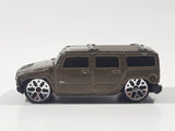 Maisto Hummer H2 Gold Brown Die Cast Toy Truck SUV Vehicle