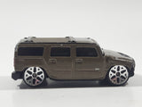 Maisto Hummer H2 Gold Brown Die Cast Toy Truck SUV Vehicle