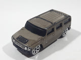 Maisto Hummer H2 Gold Brown Die Cast Toy Truck SUV Vehicle