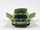 2019 Castline 1968 Ford Mustang Lime Green Die Cast Toy Car Vehicle with Opening Doors and Hood Missing Motor and Seats