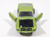 2019 Castline 1968 Ford Mustang Lime Green Die Cast Toy Car Vehicle with Opening Doors and Hood Missing Motor and Seats