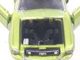 2019 Castline 1968 Ford Mustang Lime Green Die Cast Toy Car Vehicle with Opening Doors and Hood Missing Motor and Seats