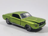 2019 Castline 1968 Ford Mustang Lime Green Die Cast Toy Car Vehicle with Opening Doors and Hood Missing Motor and Seats