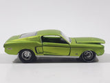 2019 Castline 1968 Ford Mustang Lime Green Die Cast Toy Car Vehicle with Opening Doors and Hood Missing Motor and Seats
