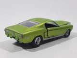 2019 Castline 1968 Ford Mustang Lime Green Die Cast Toy Car Vehicle with Opening Doors and Hood Missing Motor and Seats