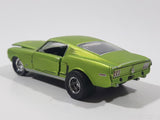 2019 Castline 1968 Ford Mustang Lime Green Die Cast Toy Car Vehicle with Opening Doors and Hood Missing Motor and Seats