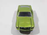 2019 Castline 1968 Ford Mustang Lime Green Die Cast Toy Car Vehicle with Opening Doors and Hood Missing Motor and Seats