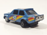 Vintage Summer No. S678 Fiat Abarth 131 NIKE #43 Blue Die Cast Toy Car Vehicle Made in Hong Kong