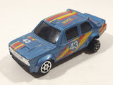 Vintage Summer No. S678 Fiat Abarth 131 NIKE #43 Blue Die Cast Toy Car Vehicle Made in Hong Kong