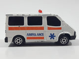 Majorette Sonic Flashers No. 243 Ford Transit Van Ambulance White Die Cast Toy Car Vehicle