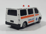 Majorette Sonic Flashers No. 243 Ford Transit Van Ambulance White Die Cast Toy Car Vehicle