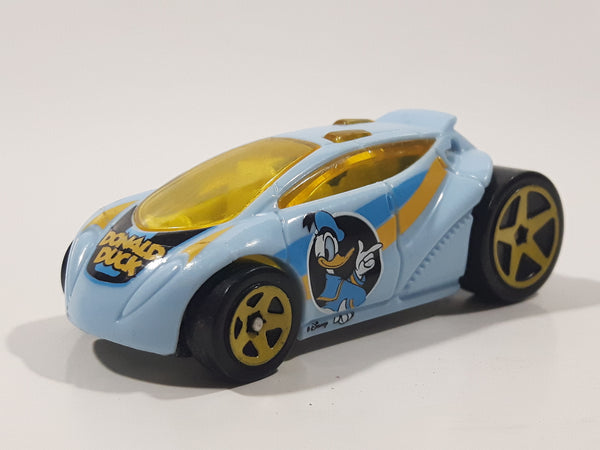 2018 Hot Wheels Disney Mickey & Friends Donald Duck Vandetta Light Blue Die Cast Toy Car Vehicle