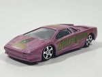 2002 Maisto Ultimate Marvel Lamborghini Diablo Green Goblin Metallic Purple Pink 1/64 Scale Die Cast Toy Dream Super Car Vehicle