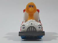 1983 Playskool Children's Television Workshop Sesame Street Big Bird Popcorn Van White Die Cast Toy Car Vehicle