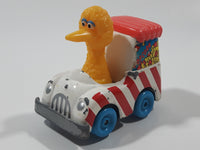 1983 Playskool Children's Television Workshop Sesame Street Big Bird Popcorn Van White Die Cast Toy Car Vehicle