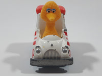 1983 Playskool Children's Television Workshop Sesame Street Big Bird Popcorn Van White Die Cast Toy Car Vehicle