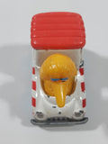 1983 Playskool Children's Television Workshop Sesame Street Big Bird Popcorn Van White Die Cast Toy Car Vehicle