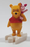 2000 McDonald's Disney Winnie The Pooh and Piglet 3 1/2" Tall Plastic Toy Figure Puzzle Piece